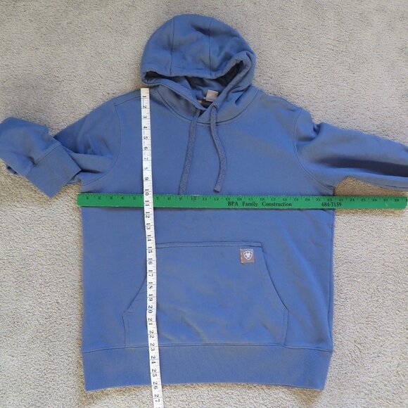 ARIAT Womens Rebar Graphic Hoodie Jacket Size L Blue Pullover - Picture 6 of 12